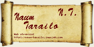 Naum Tarailo vizit kartica